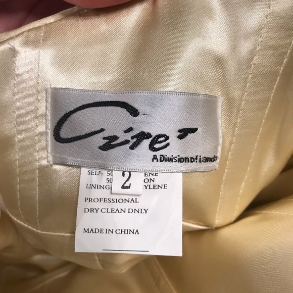 Formal Prom Dress Gown Sequin Gold and Sliver Cire - Picture 4 of 11